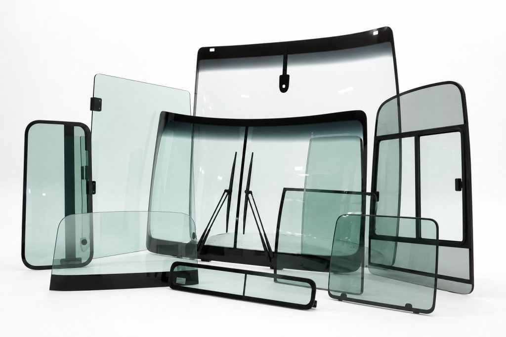 Vidros e para-brisas para ônibus